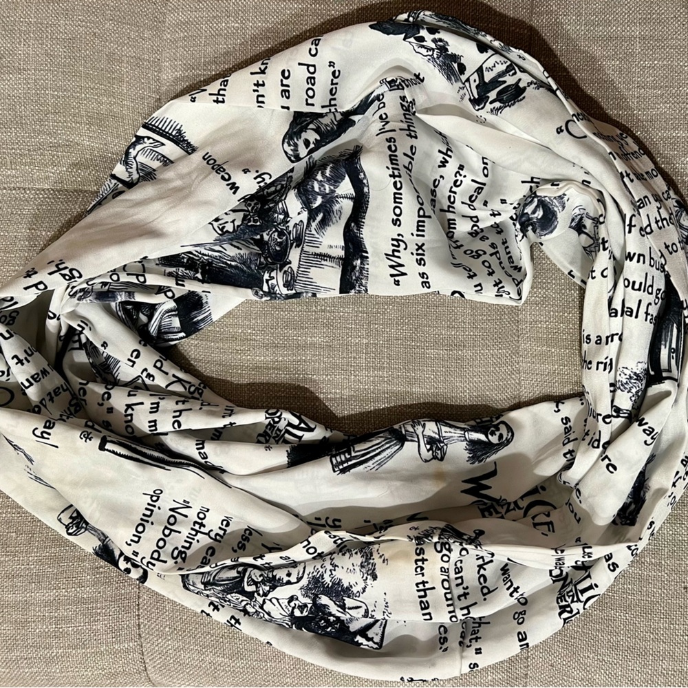 Disney Alice in Wonderland infinity scarf